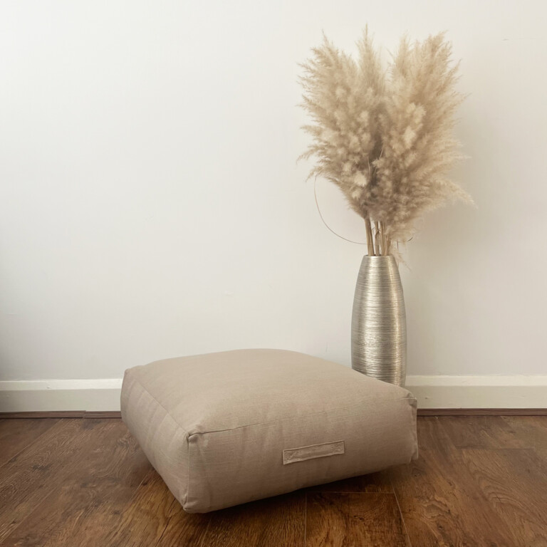 Indoor Meadow Latte Floor Cushion