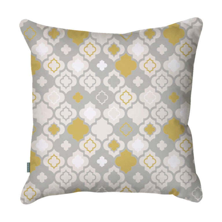 Morrocan Quatrefoil Blue & Yellow