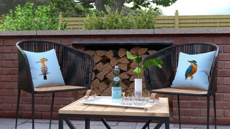 Kingfisher Neutral Quick Dry Outdoor Cushion