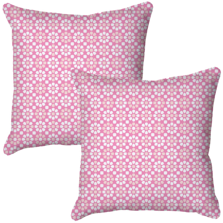 Kaleidescope Pink Quick Dry Outdoor Cushion