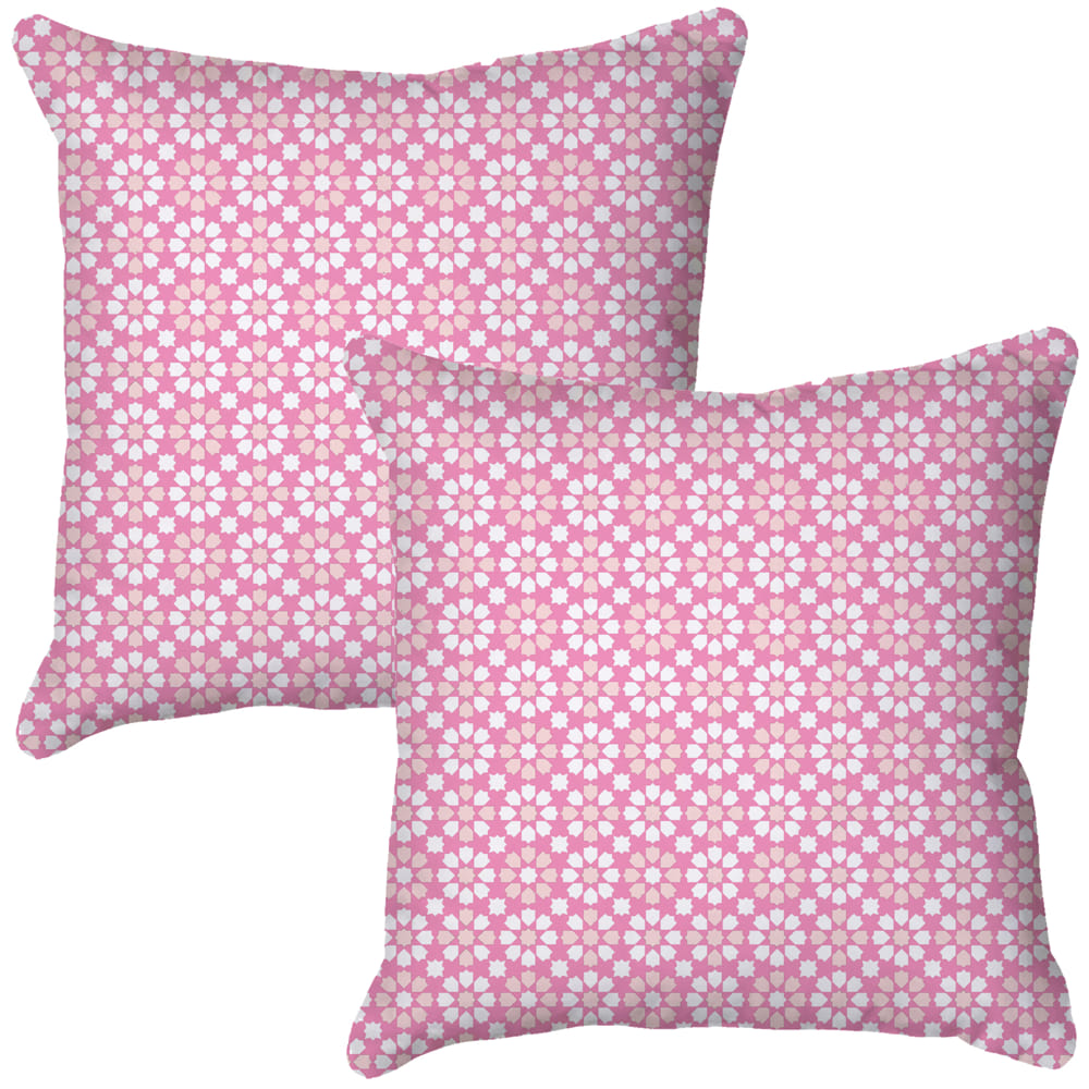 Kaleidescope Pink Quick Dry Outdoor Cushion | Rooms By Me