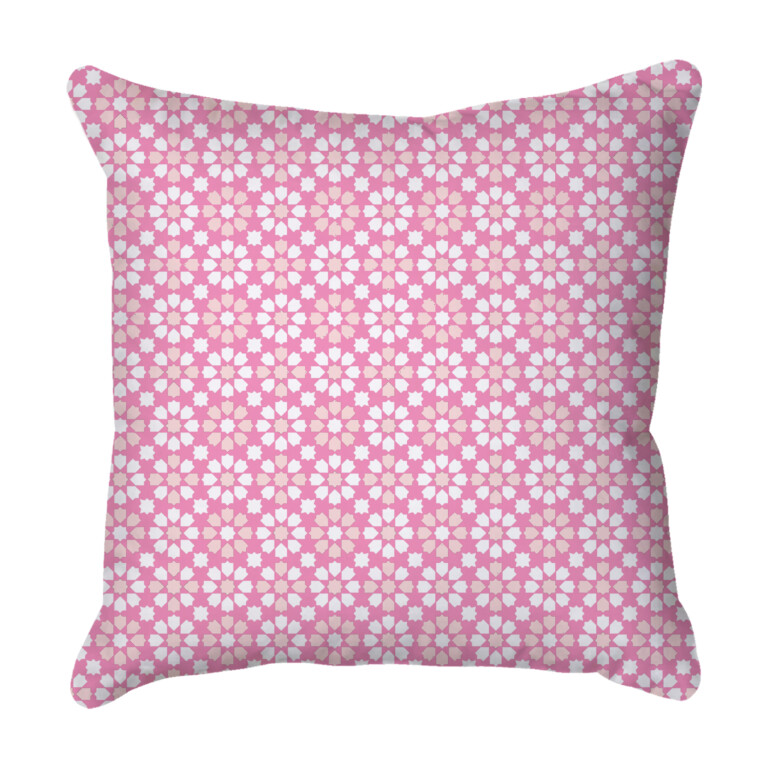 Kaleidescope Pink Quick Dry Outdoor Cushion