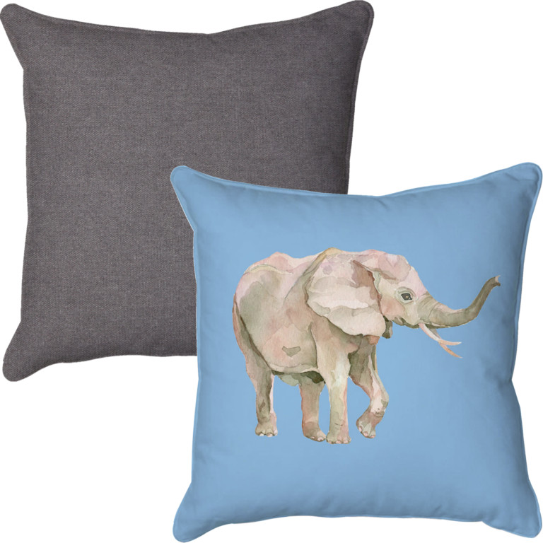 Elephant Side Blue