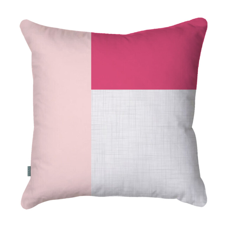 Colour Block Pink Quick Dry Outdoor Cushion