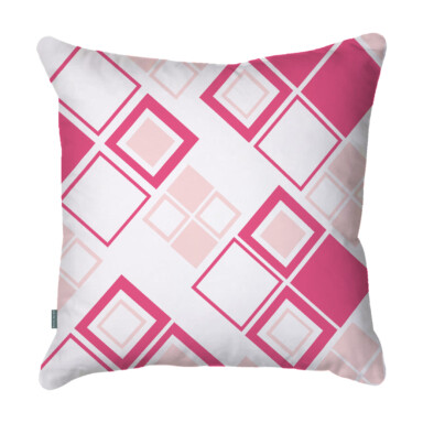 Diamond Block Pink Quick Dry Outdoor Cushion