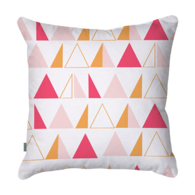 Triangle Pink Quick Dry Outdoor Cushion