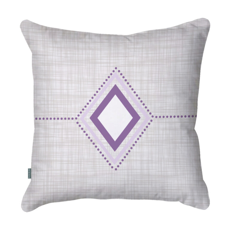 Diamond Dot Purple Quick Dry Outdoor Cushion