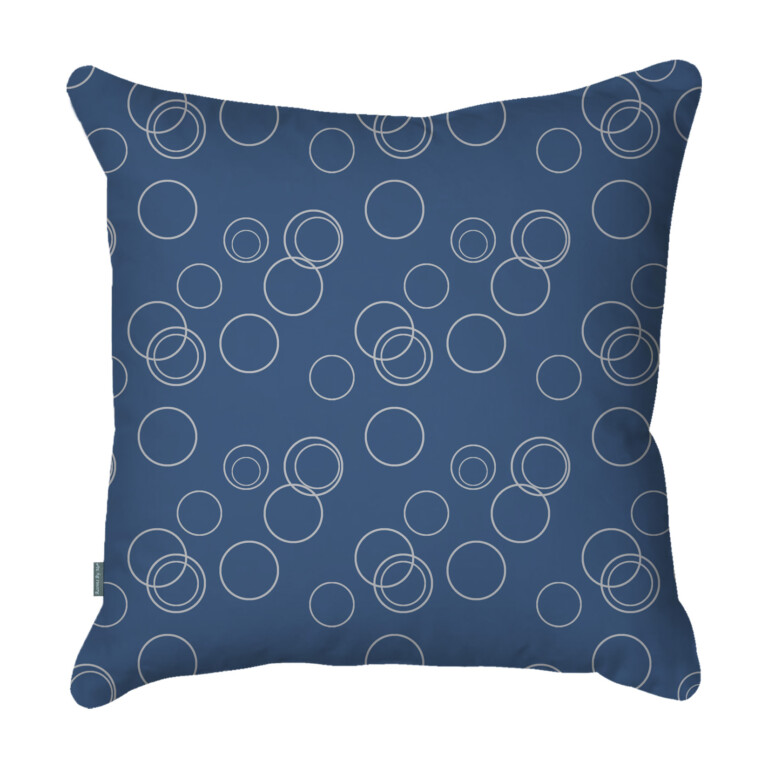 Bubbles Blue Quick Dry Outdoor Cushion