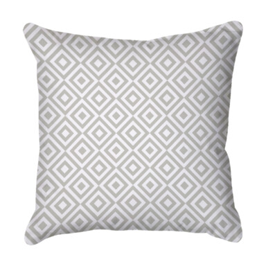 Squares Grey Quick Dry Outdoor Cushion