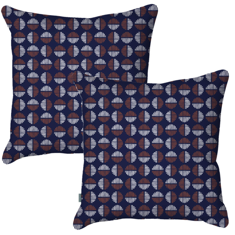 Shaded Circles Navy