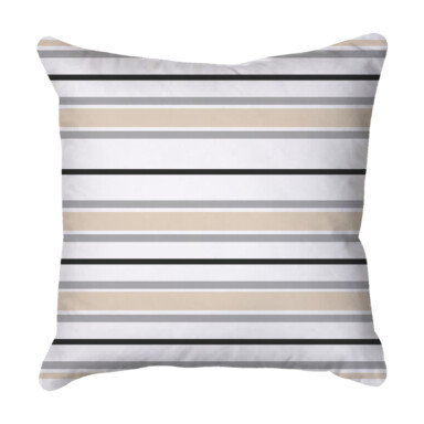 Modern Stripes Neutral Quick Dry Outdoor Cushion
