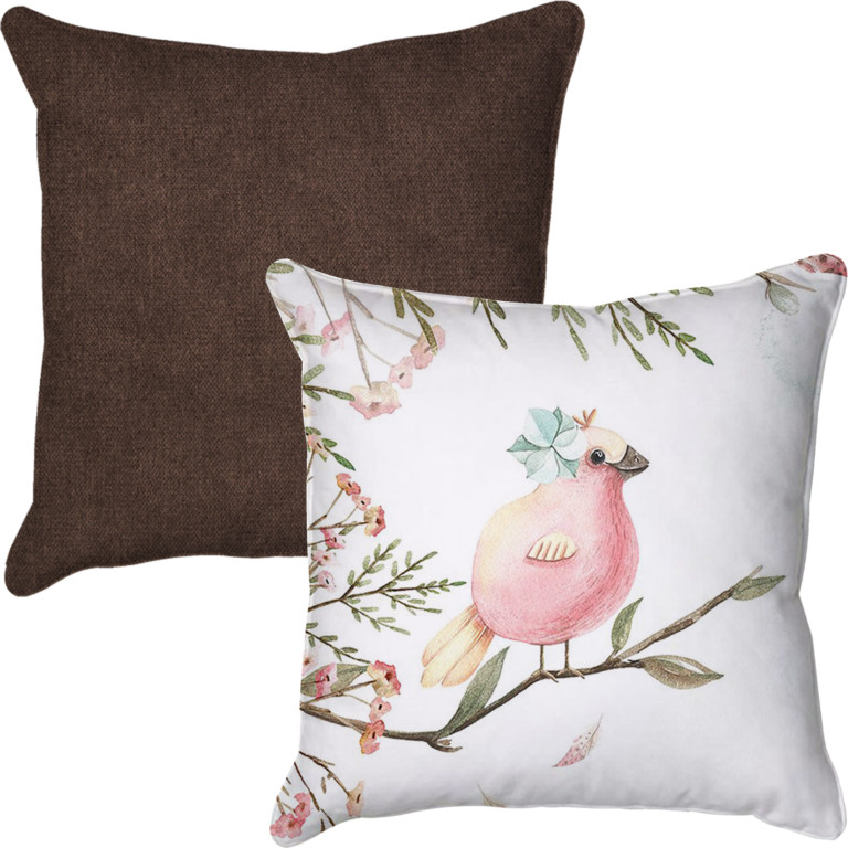 Cute Bird Flower Pink 2