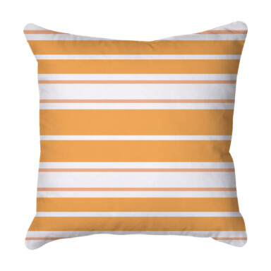 Modern Stripes Orange Quick Dry Outdoor Cushion