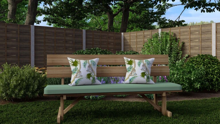 Leaves Multi Green Quick Dry Outdoor Cushion