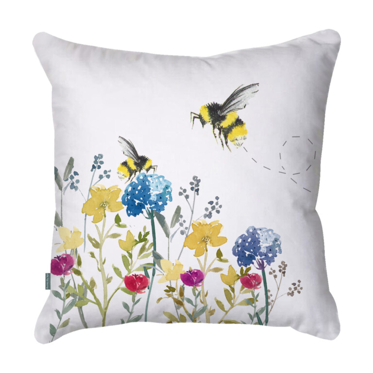 Meadow Bees Quick Dry Outdoor Cushion