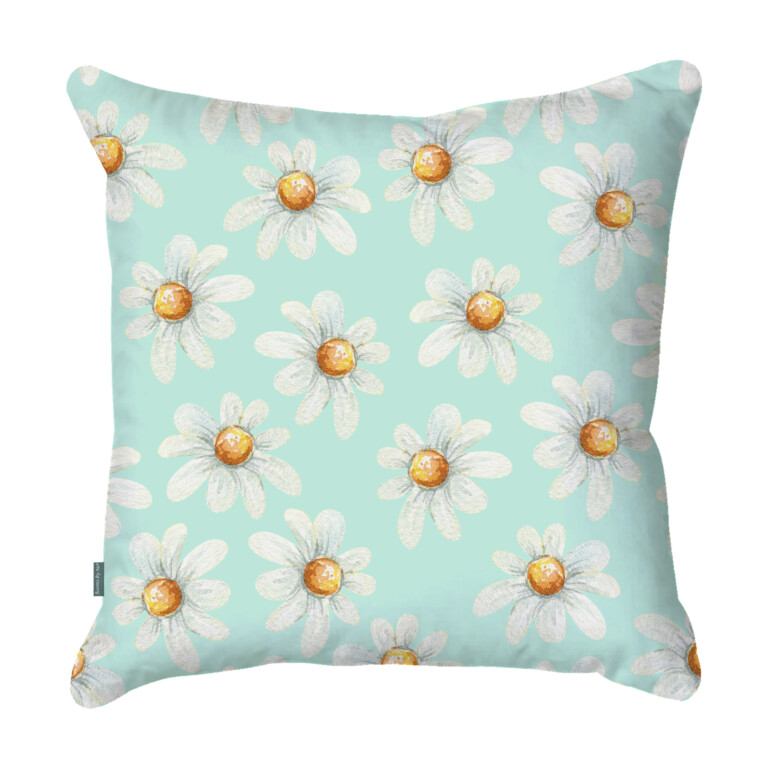 Daisy Chain Aqua Quick Dry Outdoor Cushion