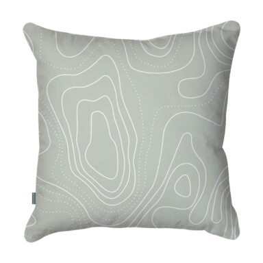 Marble Print Mint Cushion