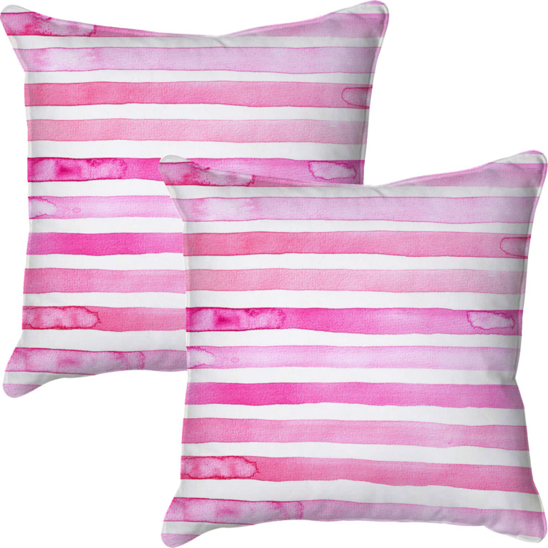 Watercolour Stripes Pink