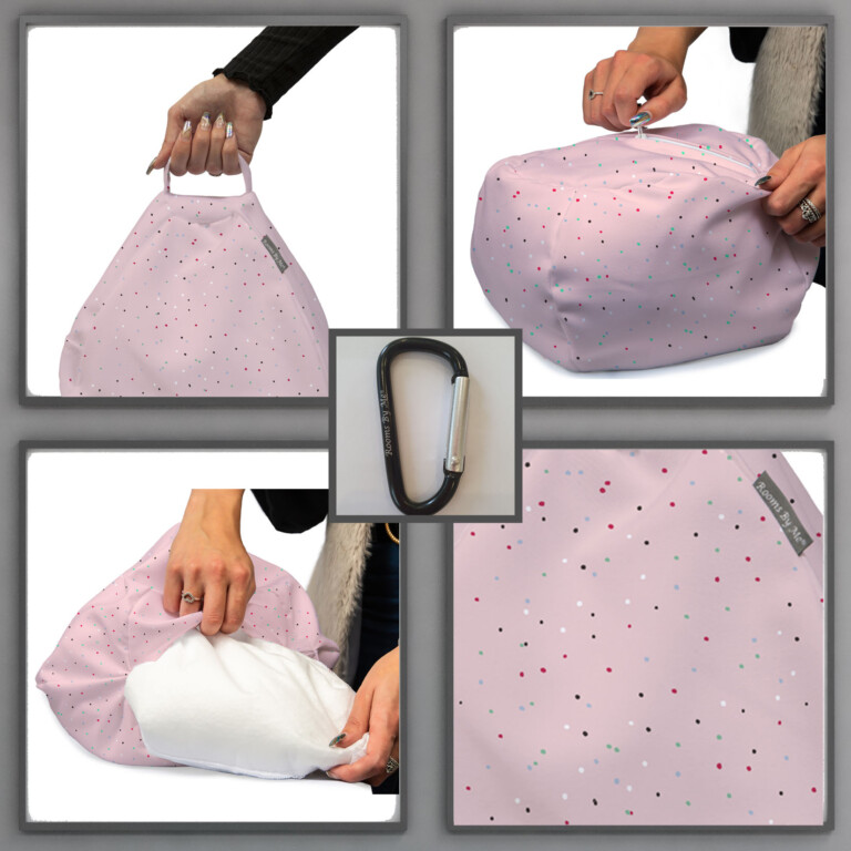 Baby Pink Dotty Tablet Holder