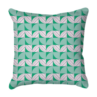 Segments Green Quick Dry Outdoor Cushion