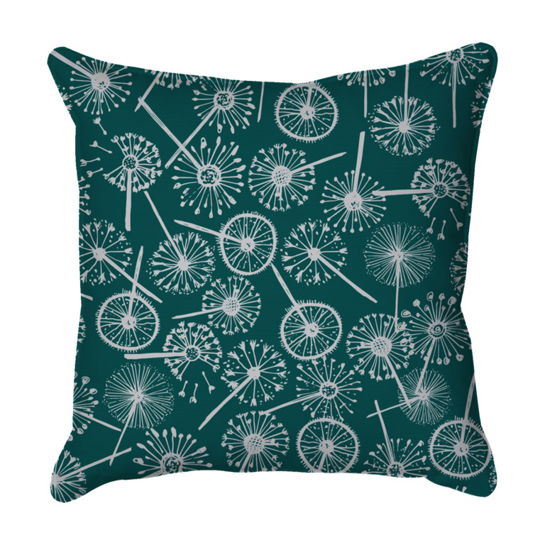 Dandelions Random Clocks Teal