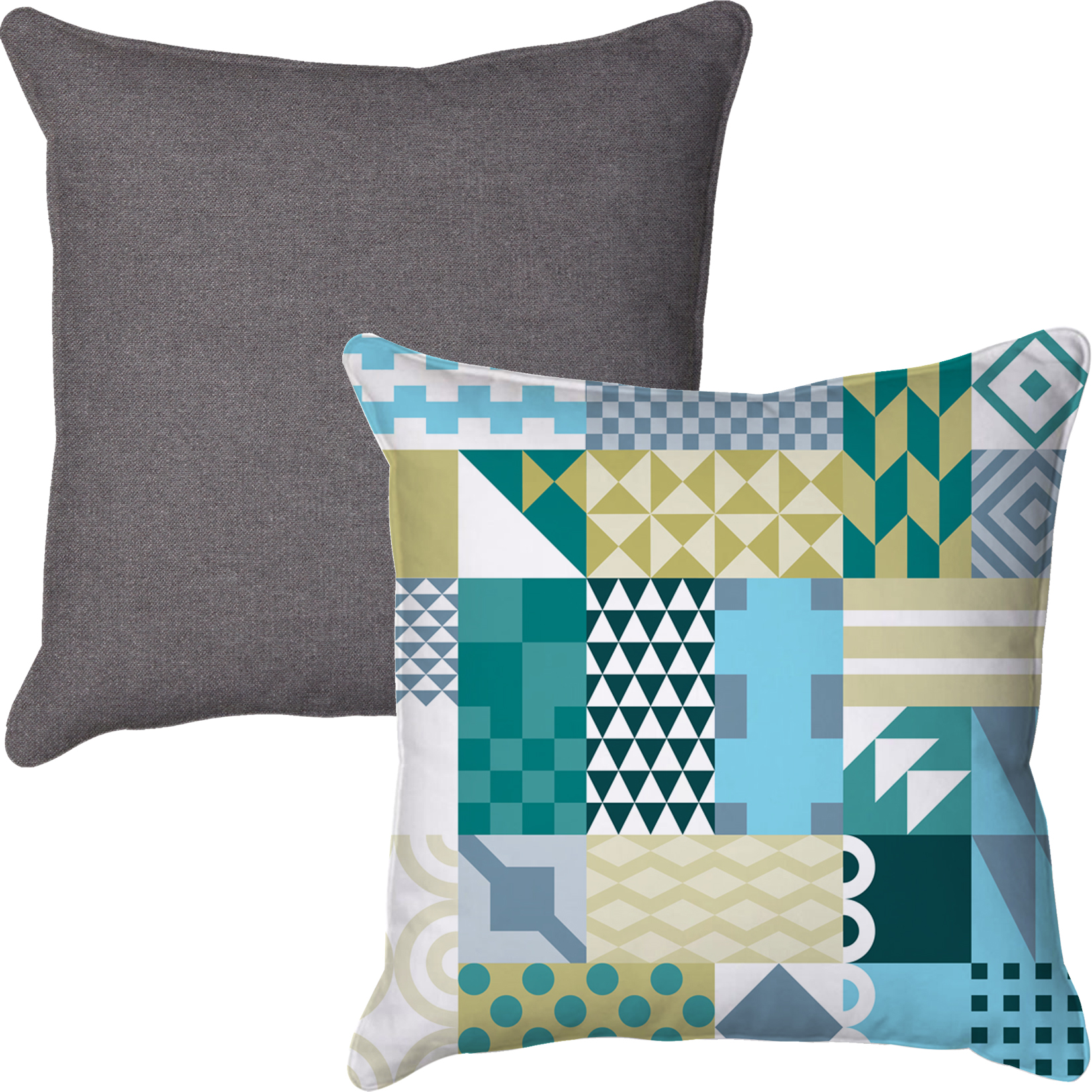 Geometric Quilt MultiColoured 4 Rooms By Me