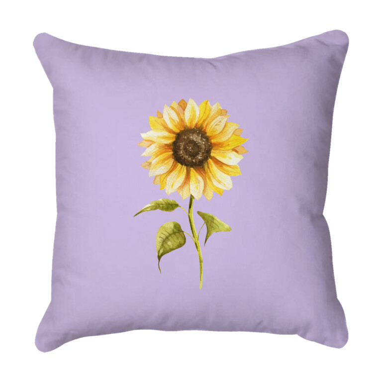 Sunflower Lilac Quick Dry Outdoor Cushion