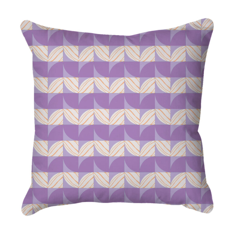 Segments Purple Quick Dry Outdoor Cushion