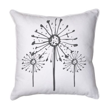 Dandelions Clock Trio Blanc