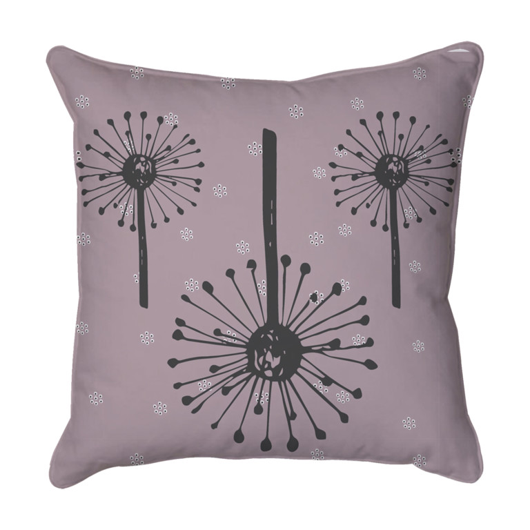 Dandelions Clock Spiky Mauve