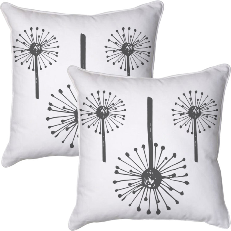 Dandelions Clock Spiky White