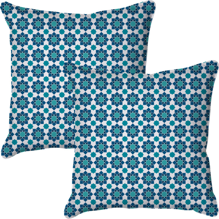 Kaleidescope Teal & Blue