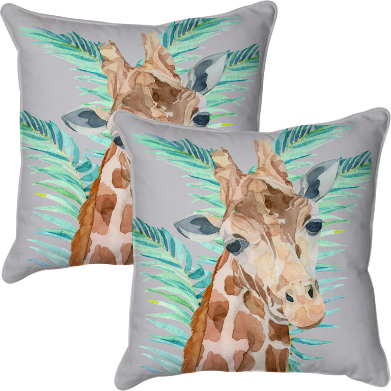 Giraffe Grey & Green