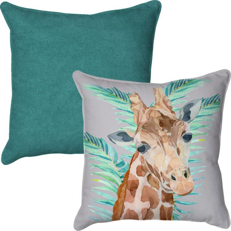 Giraffe Grey & Green