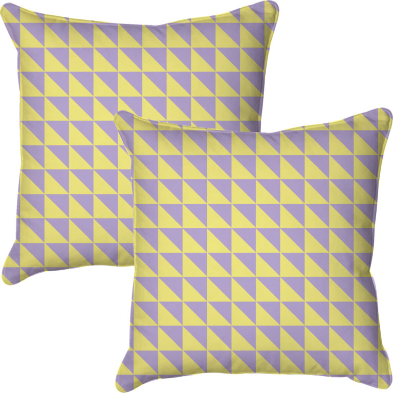 Triangles Lilac & Yellow