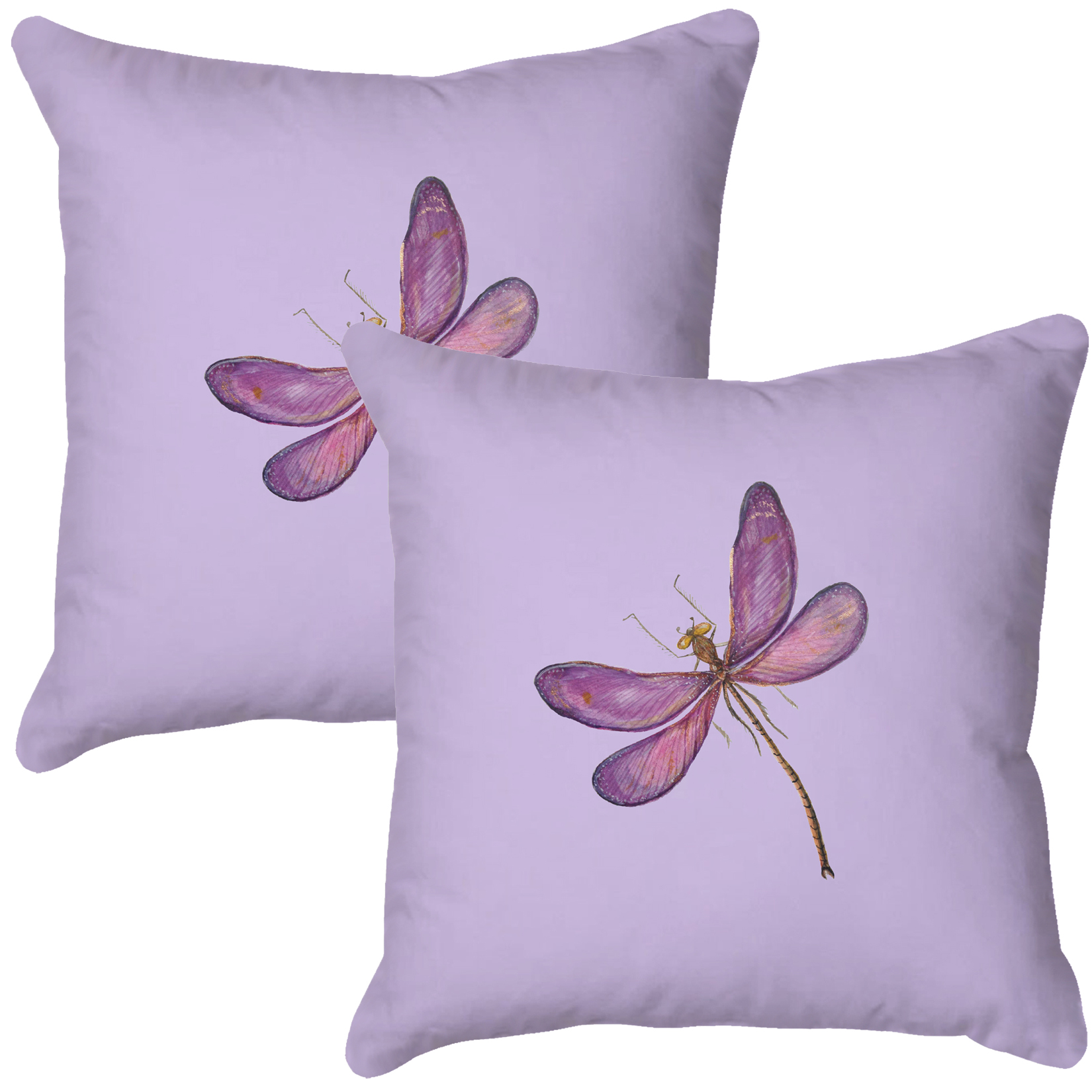 Dragonfly Lilac Quick Dry Outdoor Cushion | Rooms By Me