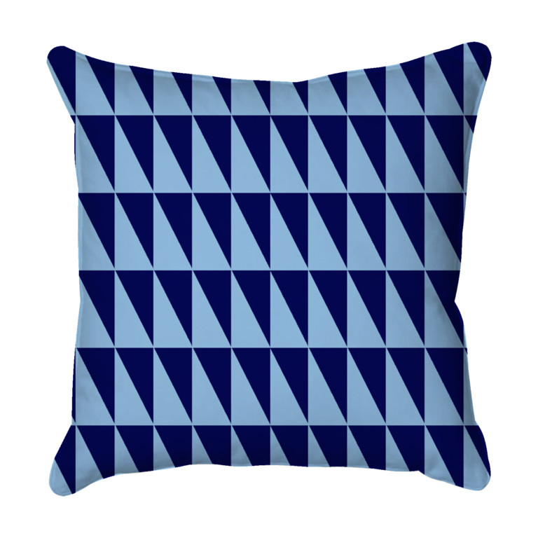 Triangles Two-Tone Blue