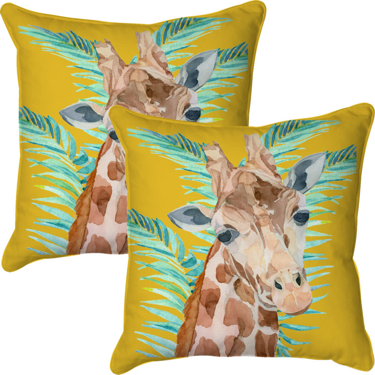 Giraffe Ochre & Green