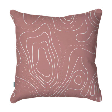 Marble Print Pink Cushion