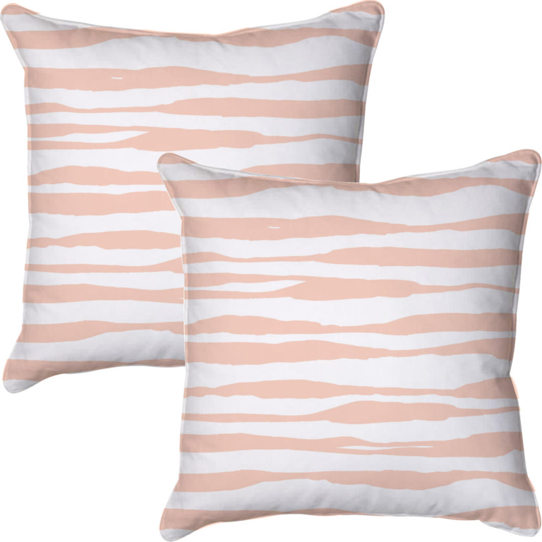 Tiger Stripes Pink & White