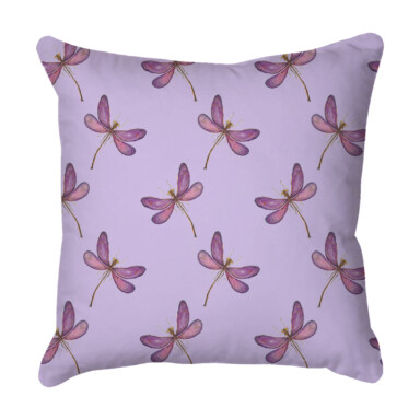 Dragonfly Group Lilac Quick Dry Outdoor Cushion