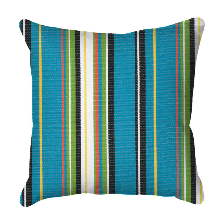 Albena Stripe Aqua Outdoor Cushion