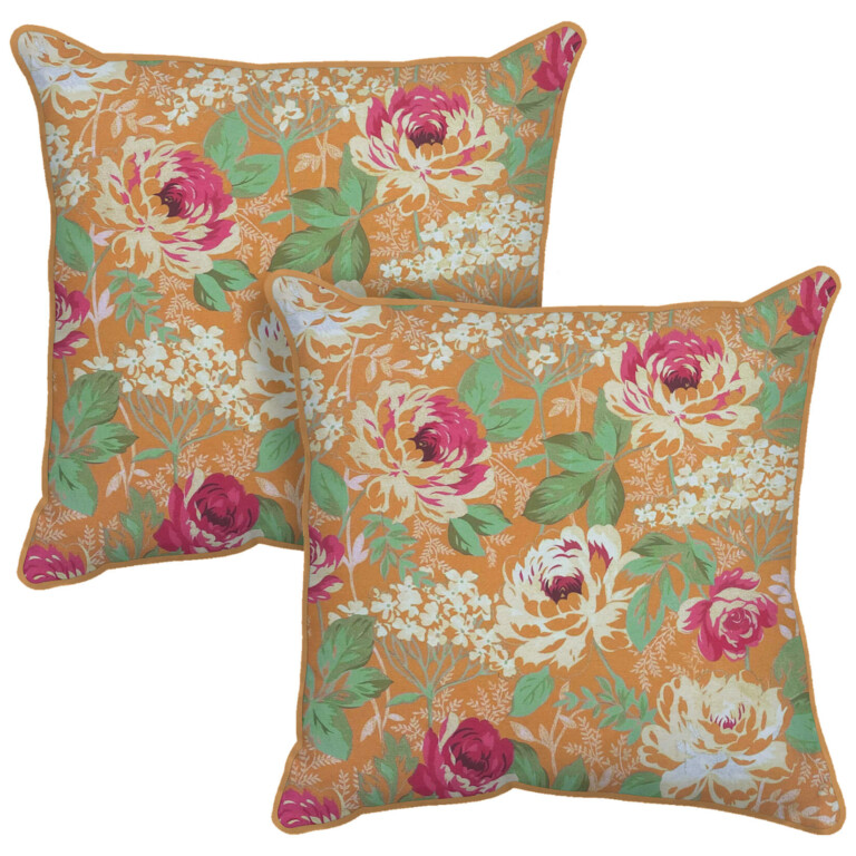 Laura Ashley Alys Ochre Outdoor Cushion