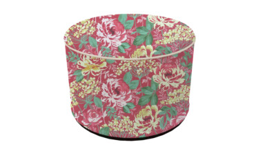 Laura Ashley Alys Raspberry Outdoor Pouffe