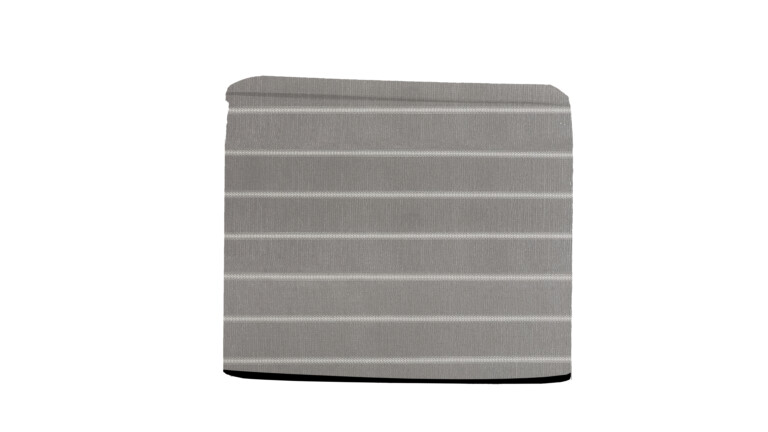 Laura Ashley Ayden Stripe Silver Indoor Pouffe