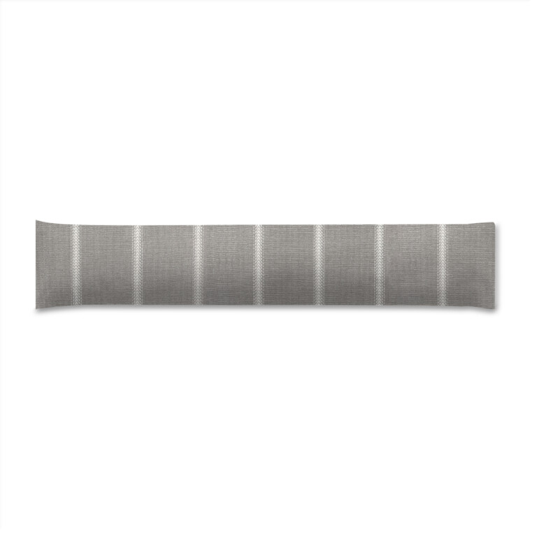 Laura Ashley Ayden Stripe Silver Draught Excluder