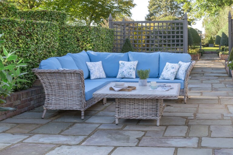 Laura Ashley Tenby Seaspray Outdoor Cushion