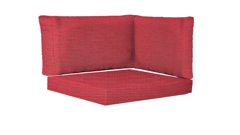 Outdoor Corner Rectangle Base and Back Cushions