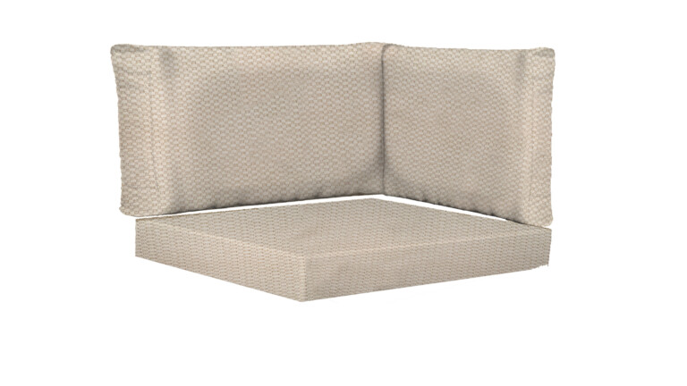 Indoor Corner Rectangle Base and Back Cushions