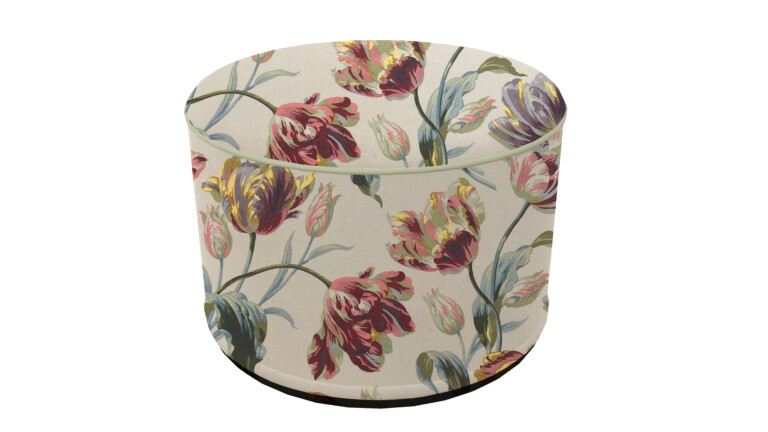 Laura Ashley Lille Stripe Outdoor Pouffe